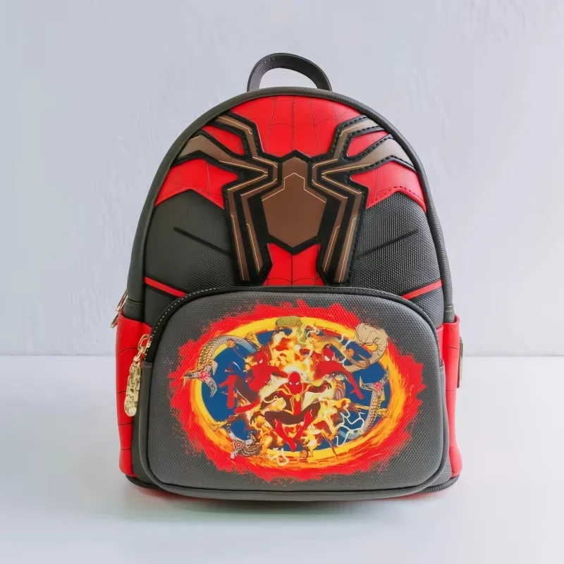 New Selling Arrival Loungefly Marvel Spider-Man 3 Backpack Movie Peripheral Anime Double Strap Shoulder Boy Girl Christmas Gifts