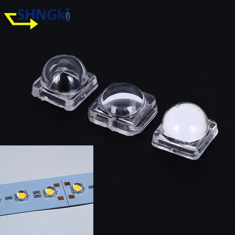 50pcs/lot 30 60 Degree LED Lens Reflector Collimator For 5050 SMD Convex Optical Lens Reflector Collimator 10x8x6mm