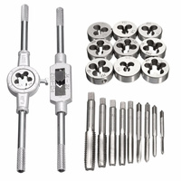 Multifunction Tap and Die Set 8/12/20Pcs M3-M12 Metric Screw Thread Plugs Hand Screw Taps Straight Taper Tapping and Thread Tool