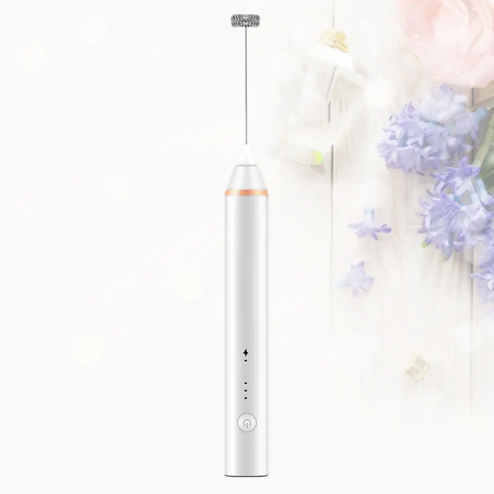 

Electric Frother Stainless Steel ABS USB Charging Portable Coffee Foamer Mixer Silent Smart Household Kitchen Tool