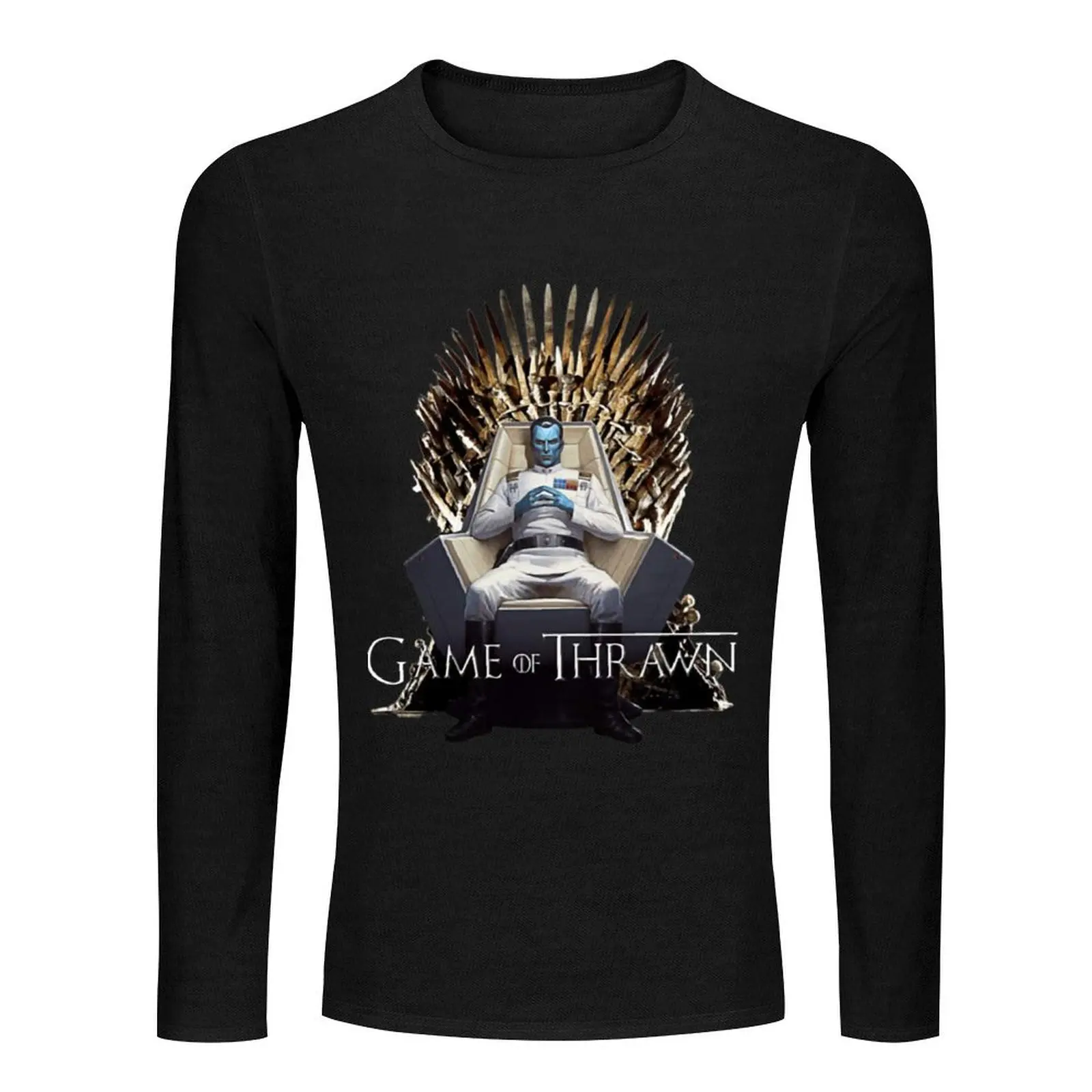 Game of Thrawn Grand Admiral Thrawn Long T-Shirt oversized t shirts custom t shirt tops customized t shirts mens shirt graphic