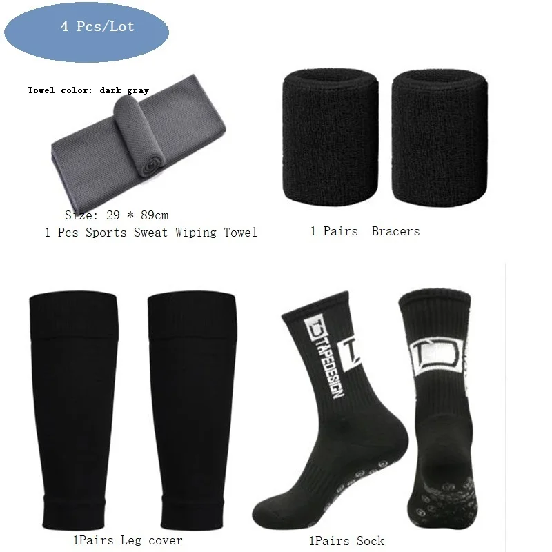 

4Pcs Anti-slip Football Socks Men Women Non-slip Soccer Basketball Tennis Sport Socks Grip Cycling Riding yoga Socks