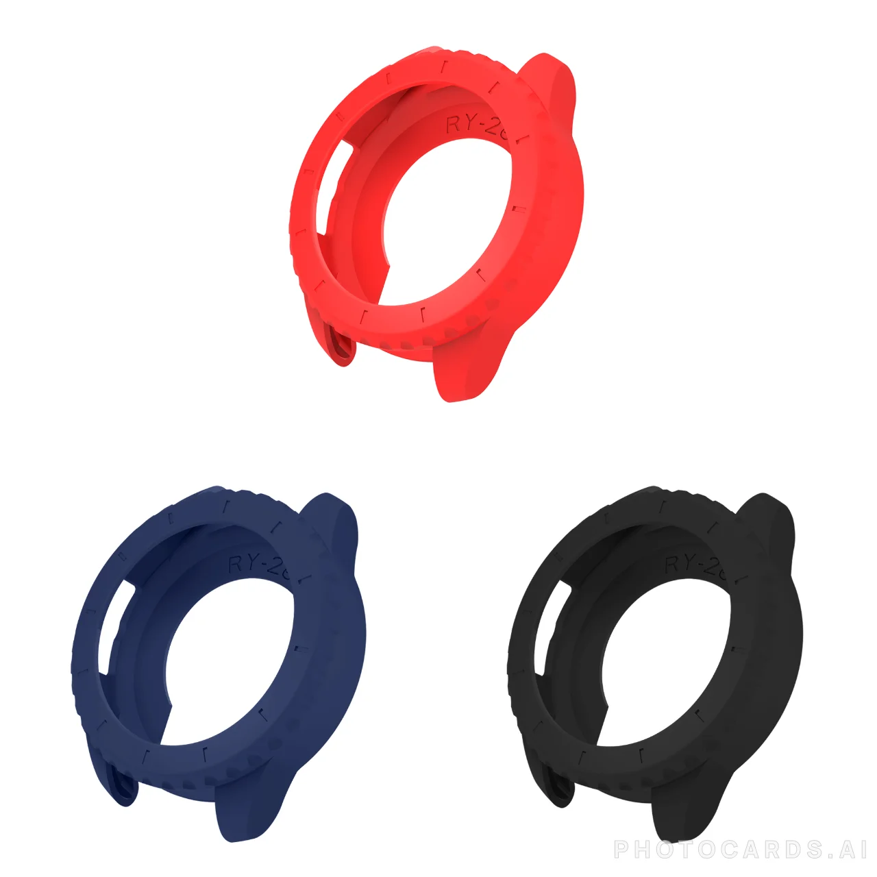 

3 Pieces Silicone Protective Case for HONOR Choice 2i 2e Vitality Youth Edition Sport Smart Watch Protector Shell Waterproof