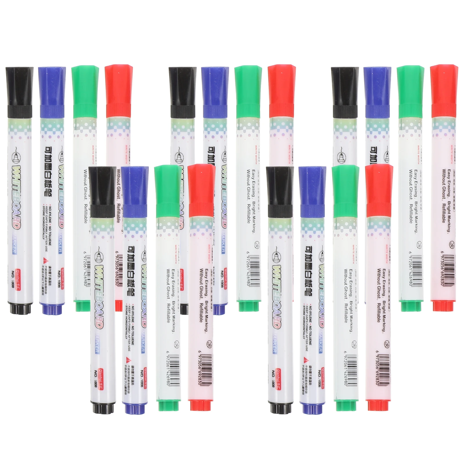 

20pcs Whiteboard Markers Smooth Environmentally Friendly Home Office School Supplies For Glass Plastic Paper Ideal