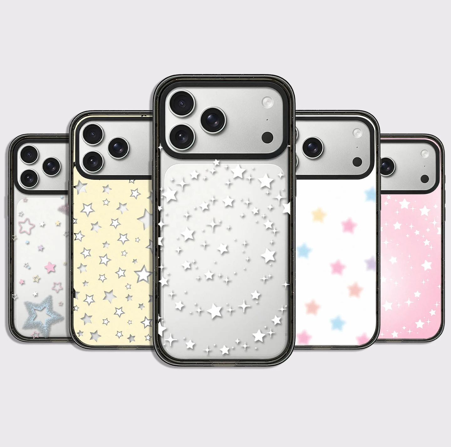 Multicolor Spiral Star Pattern Impact Black Magnetic Phone Case Cover for IPhone 12 13 14 15 16 17 18 Pro Max Case
