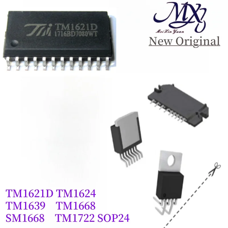 MXY 10 ชิ้น TM1621D TM1624 TM1639 TM1668 SM1668 TM1722 SOP24 LED driver IC ชิปสต็อกขายส่ง