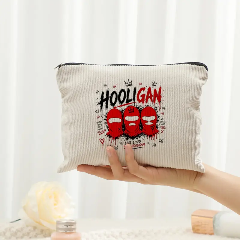 Arirang 2.0 World Tour 2026 Corduroy Toiletry Bag Multi Functional Makeup Bag Lightweight Storage Bag Hooligan Kpop Fan Gift