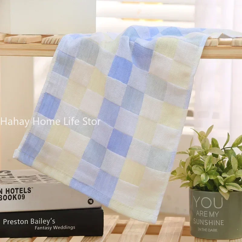 25*50cm Cotton Small Towel Double Gauze Children\'s Towel Square Cloth Dish Cloth Color Kindergarten Children Face Towel