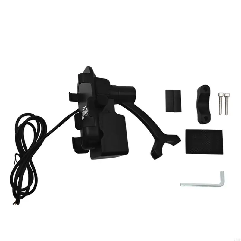 77HF Easy Install Universal Phone Holder with Speaker for E Bikes and Motorcycles Secure