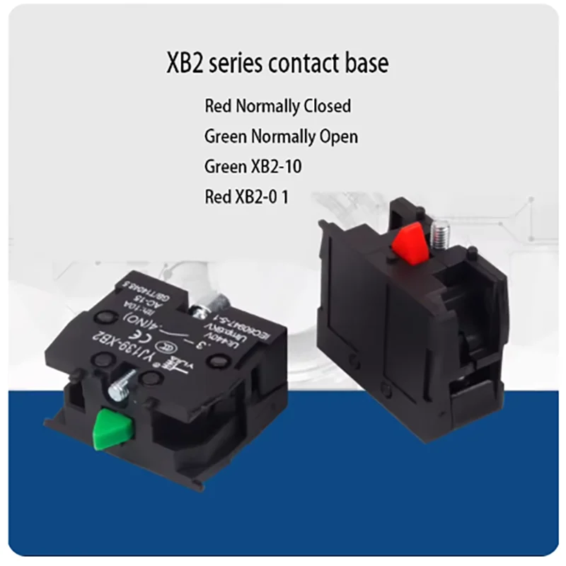 Button switch contact holder XB2-01XB2-10 button accessory red normally closed/green normally open contact