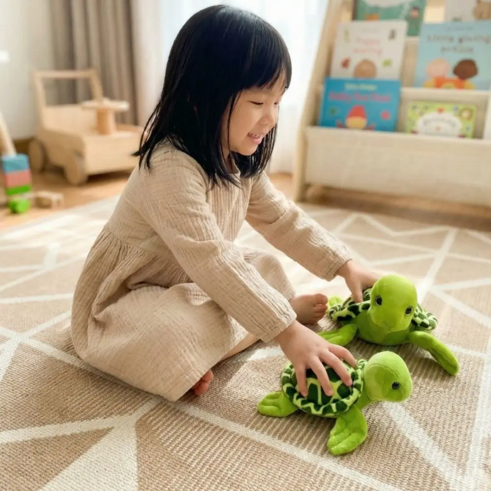

Children's Fluffy Tortoise Soft Collection Sea Turtle Stuffed Cute Cartoon Turtle Throw Pillow Children Gift