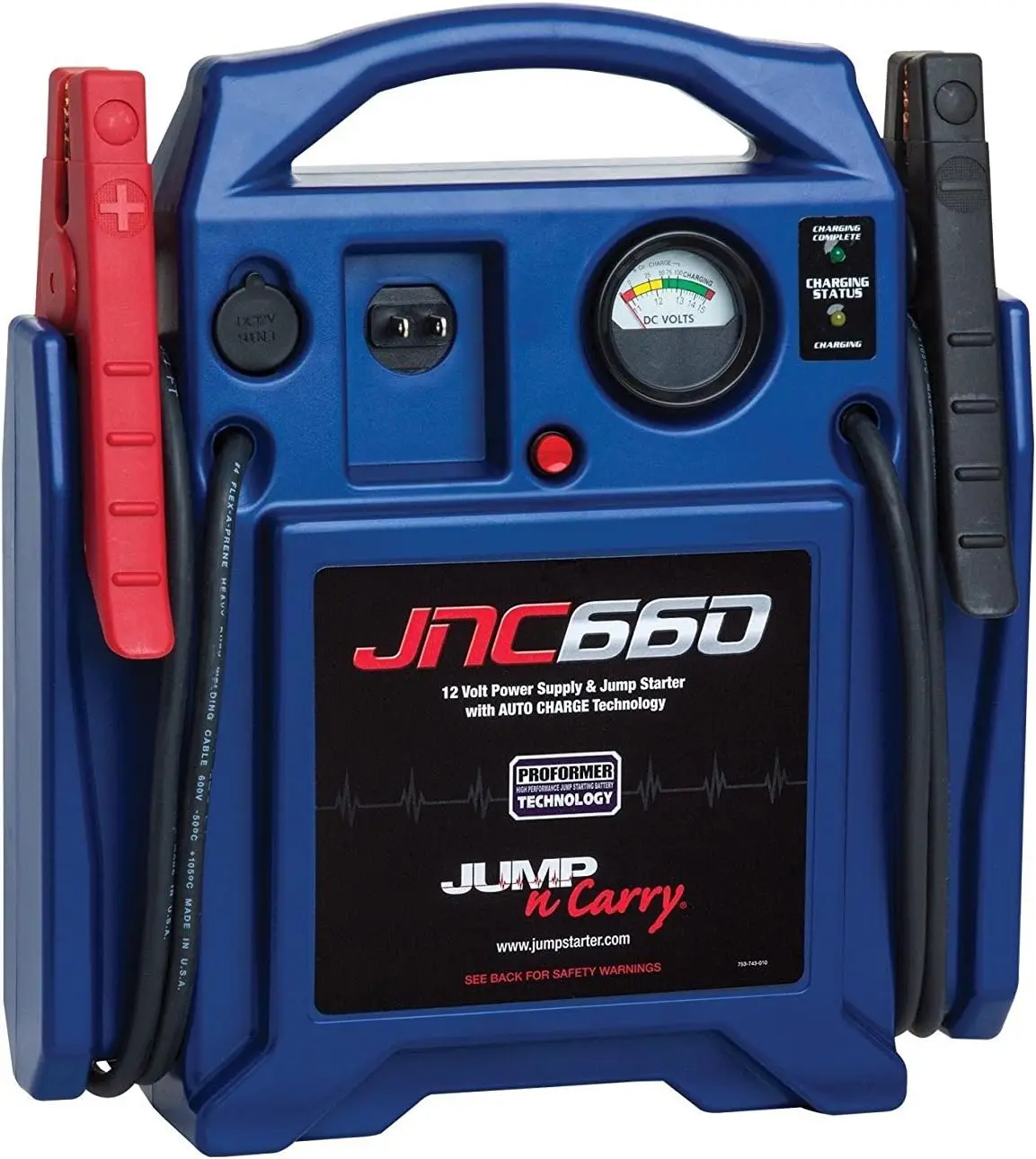 Jump-N-Carry JNC660 пиковый; Усилитель 12 Вольт, синий