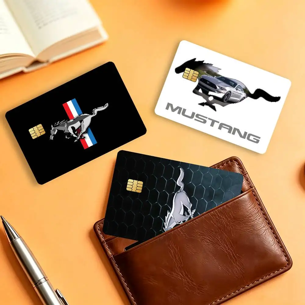 2026 Waterproof Card Stickers For Credit Cards Debit Cards And Transit Cards 4pcs  F-Ford Car M-Mustang