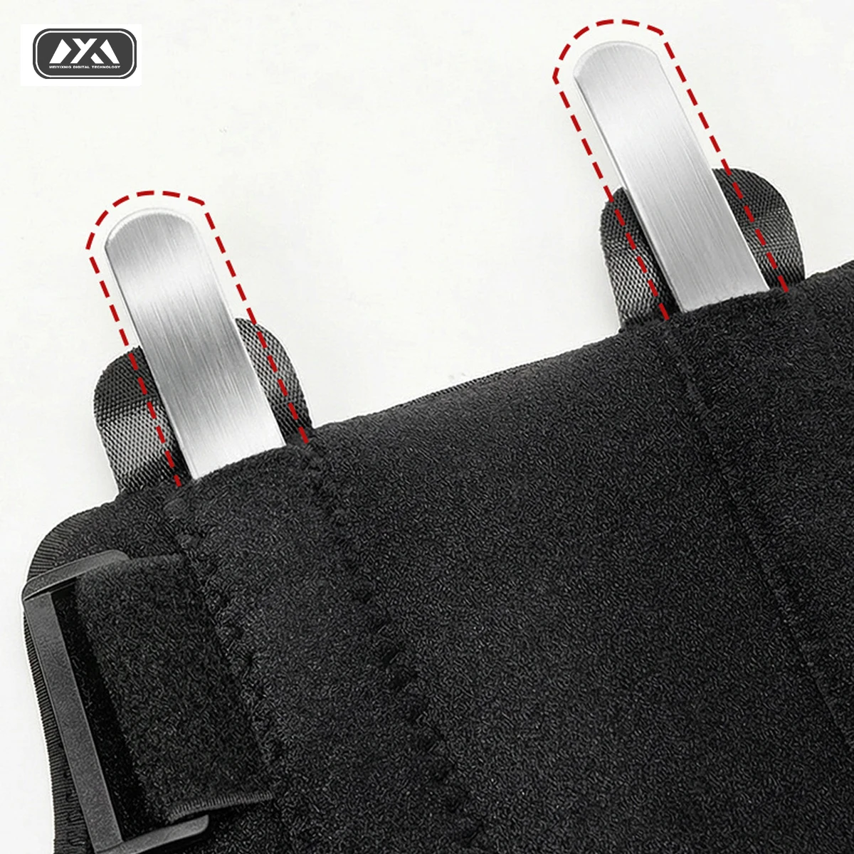 1 Stück Ellenbogenbandage, Nacht-Ellenbogenstütze, Stabilisator mit 2 abnehmbaren Metallschienen für Kubitaltunnelsyndrom, Sehnenentzündung – Detail 7