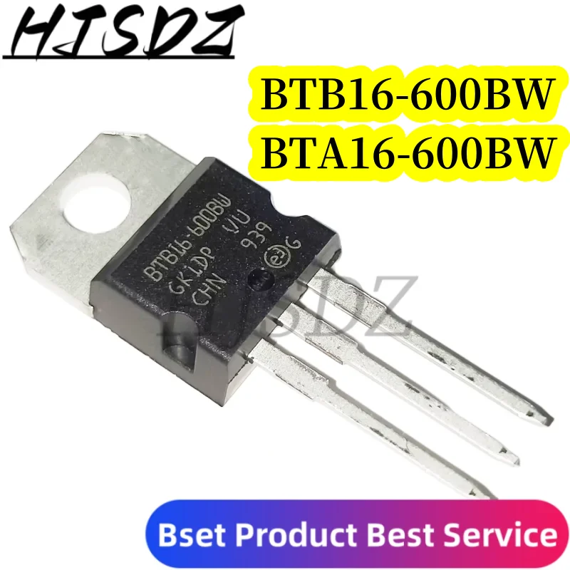 5PCS/LOT Triac line-BTB16-600BW BTA16-600BW BTA16 BTB16 600BW TO-220, nuevo original