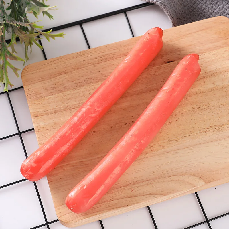 الاصطناعي هوت دوج المشوي اللحوم وهمية لحم الخنزير السجق الدعائم البلاستيك متموج الجلد السجق نموذج مقلد ديكورات ديكور المنزل