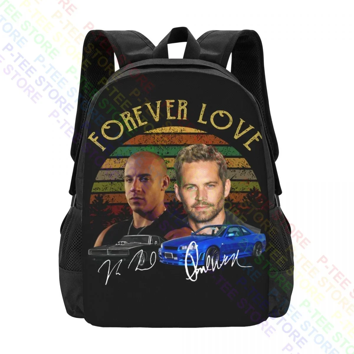 Dominic Toretto And Brian Oconner Fast And Furious P-549Backpack Large Capacity School New Style