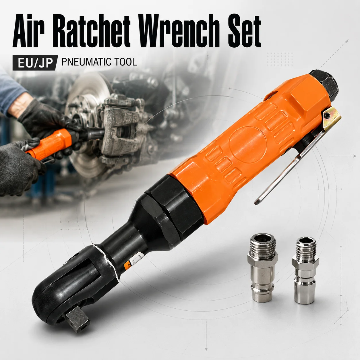 JP/EU Pneumatic Air Ratchet Wrench-1/2