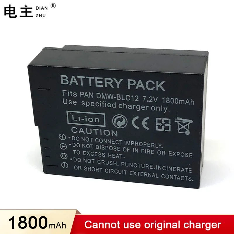 

DMW-BLC12 DMW BLC12 BLC12E BLC12PP Battery for Panasonic Lumix DMC G85 FZ200 FZ300 FZ1000 G5 G6 G7 GH2 GX8 FZ2500 FZ2000