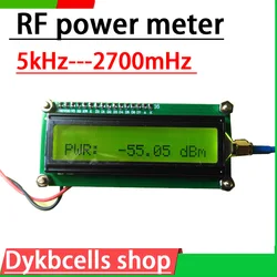 GL2700 RF power meter 5kHz--2700mHz simple Digital LCD RF power meter Logarithmic Detection Radio Frequency FOR HAM Amplifier