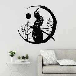 Japanese Warrior Enso Wall Stickers Animal Lover Home Decoration Accessories For Kids Rooms Decoration Art Decor Wallpaper