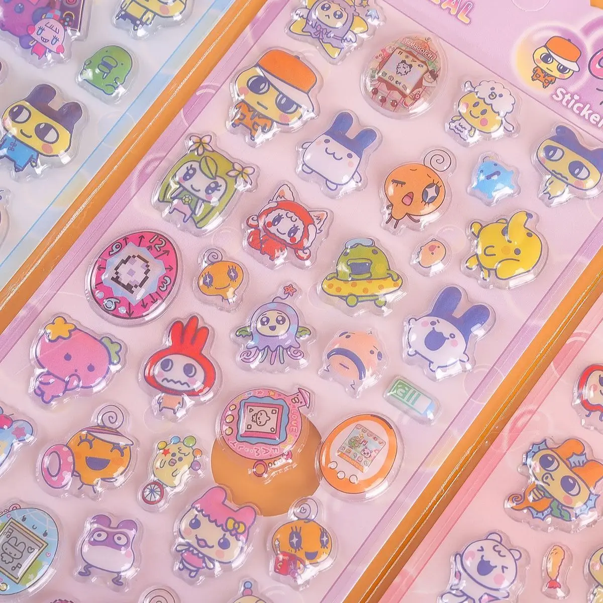 Heiße Tamagotchi 3D-Prägeaufkleber, 2026 Neue Bandai Niedliche Cartoon-DIY-Aufkleber für Handyhüllen & Computer-Desktop Großhandel – Detail 6