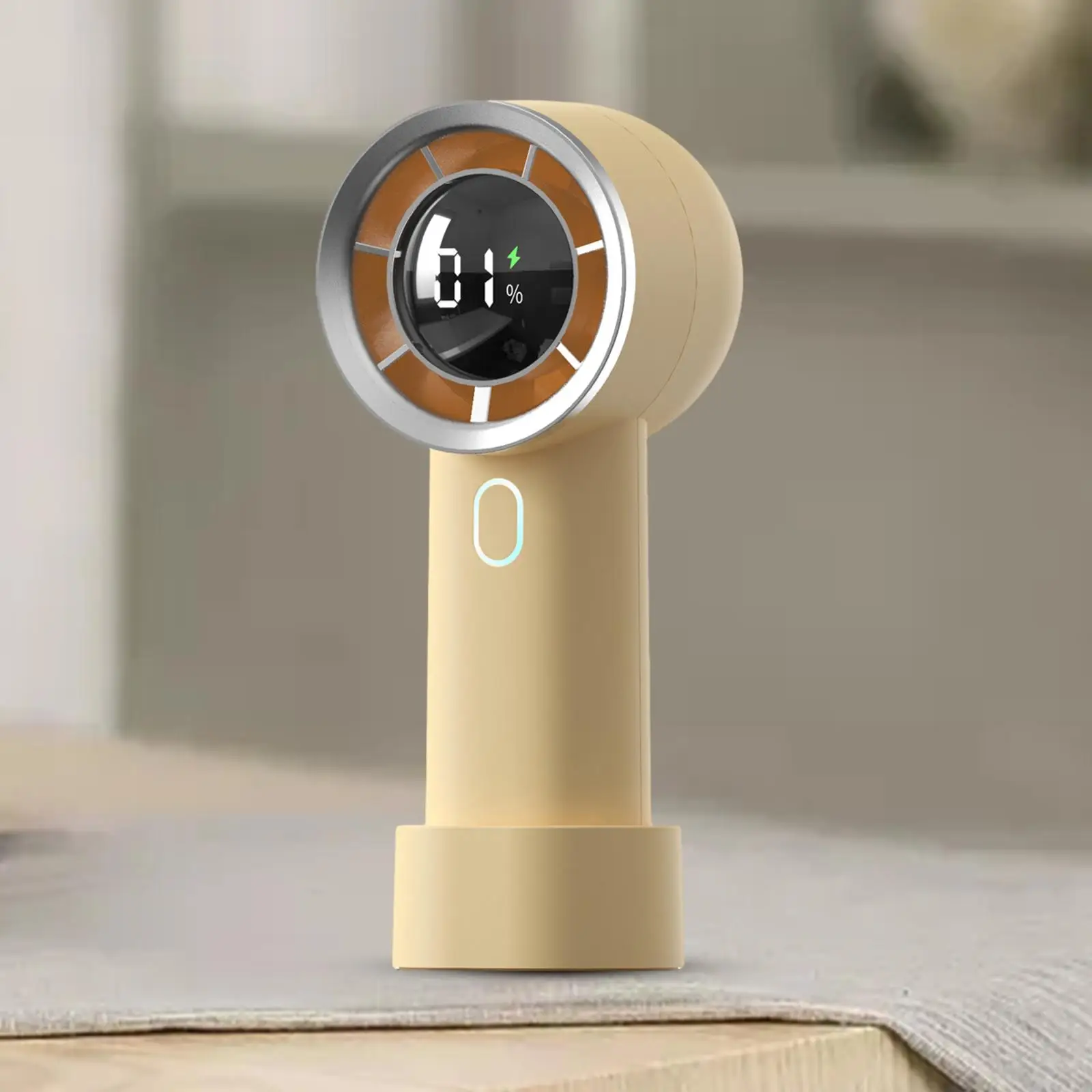 Mini ventilatore portatile piccolo ventilatore da tavolo Display elettricità in tempo reale silenzioso ventilatore personale potente ventilatore portatile per la casa dell'ufficio