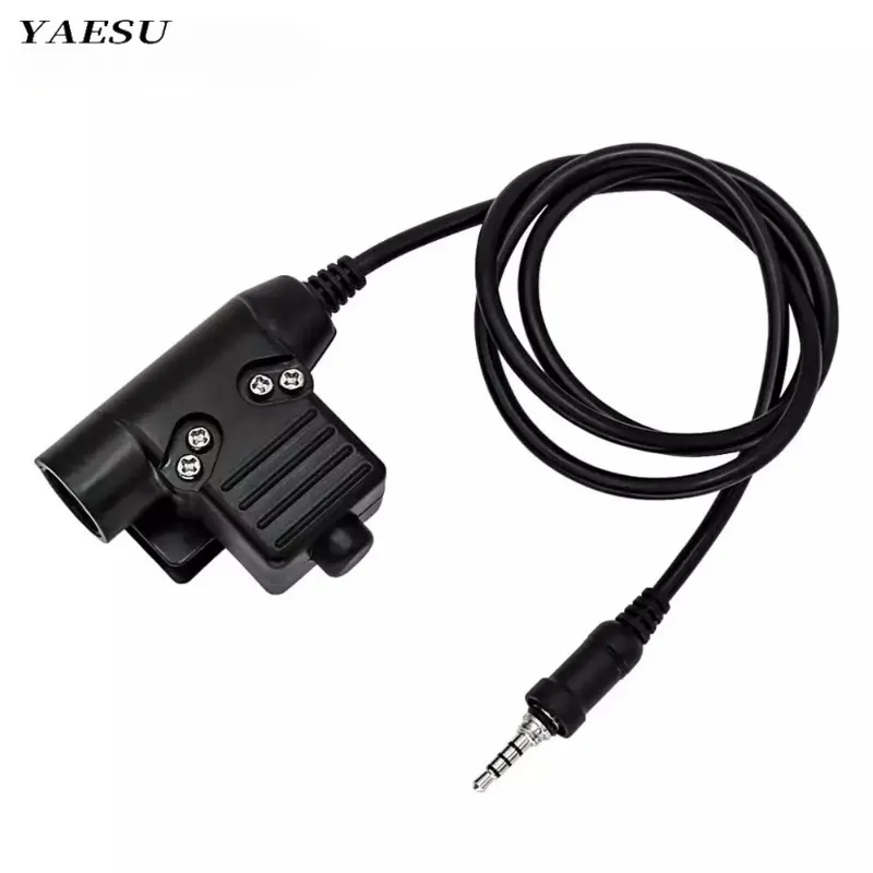 

Vertex U94 Ptt Tactical Headset Adapter Plug for Yaesu Vertex VX-6R VX-7R VX6R VX7R FT-270 Walkie Talkie Baofeng Accessories