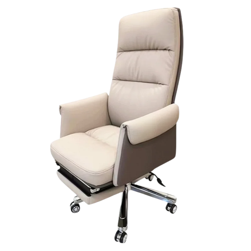 

Modern Ergonomic PU Leather Boss Chair Executive Task Chair Lift Support Home Office Meeting Use