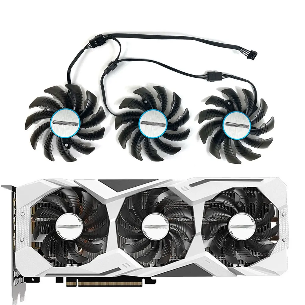 

PLD08010S12HH 78MM Cooler Fan Replacement For Gigabyte GeForce RTX 2060 2060S SUPER 2070 GAMING OC Graphics Video Card Cooling