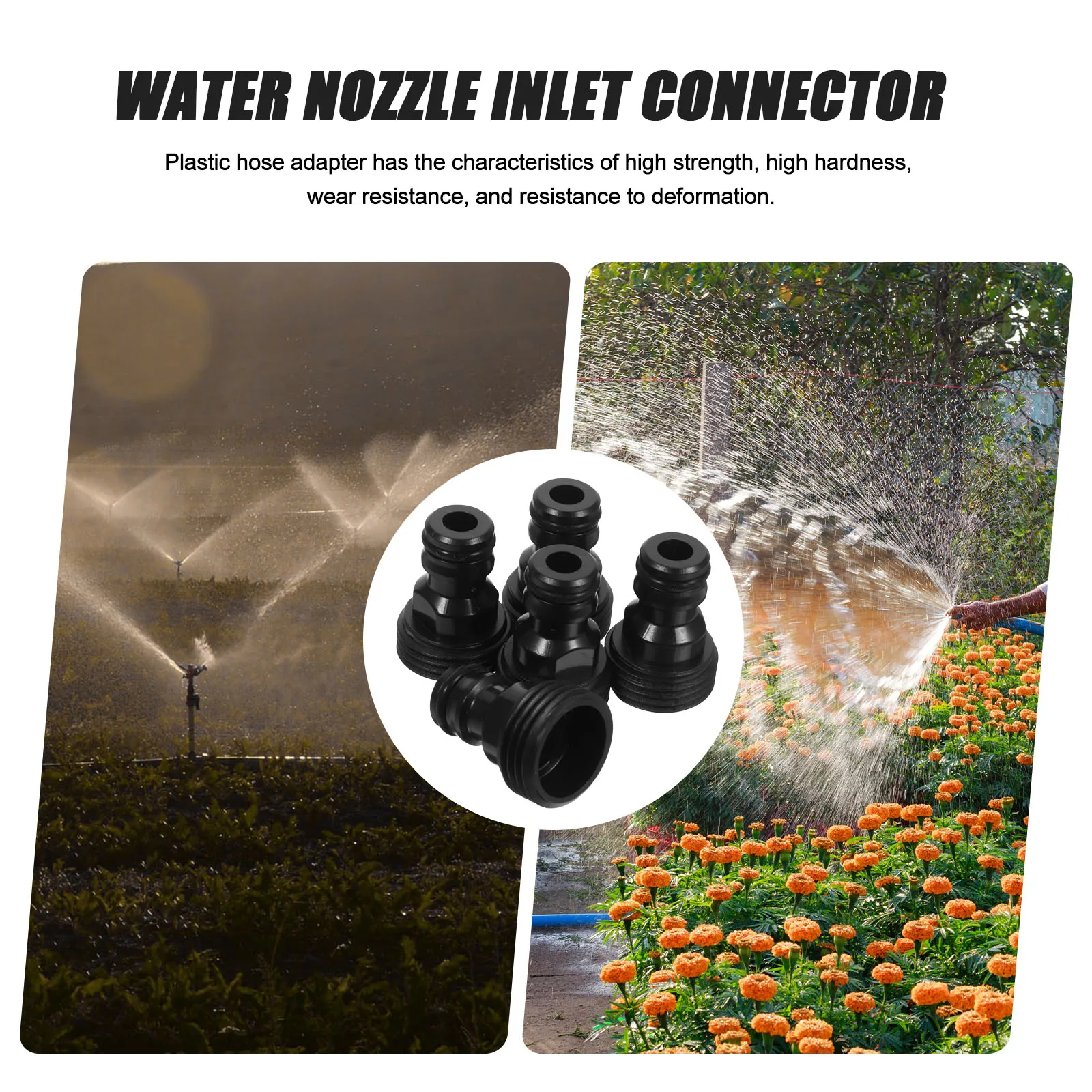 

5pcs Water Gun Connector Durable Plastic Faucet Hose Fittings Quick Disconnect Multi Use Washer Dishwasher Compatible Hose