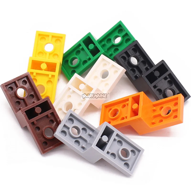 Marumine MOC 5x2x1 High and Low Bracket 2 Hole Technology Building Blocks Parts 11215 Construct Model DIY Toy 20PCS Accessories