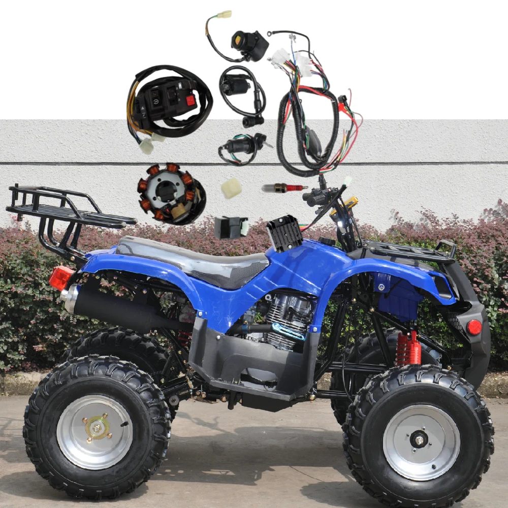 

Полный комплект жгутов проводов для пляжного квадроцикла для ATV QUAD 150/200/250CC, аксессуары для легковых автомобилей, грузовиков, электрический жгут проводов, статор
