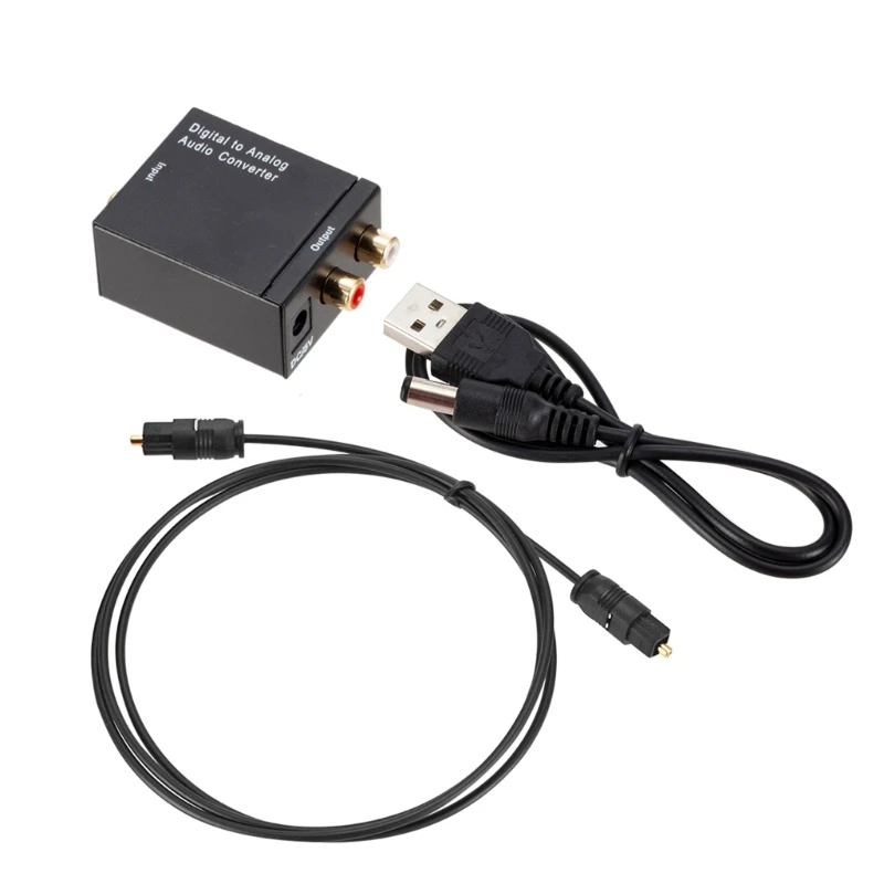 Analog To Digital Converter Optical Coax Toslink Audios Adapter Converter Dropship