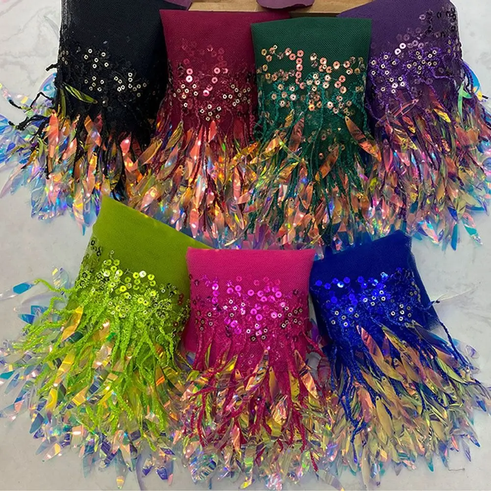 Adjustable Jazz Dance Scarf Tassels Triangular Scarf Y2K Belt Streetwear Shirt Extender Hip-hop Scarf Dance Performance