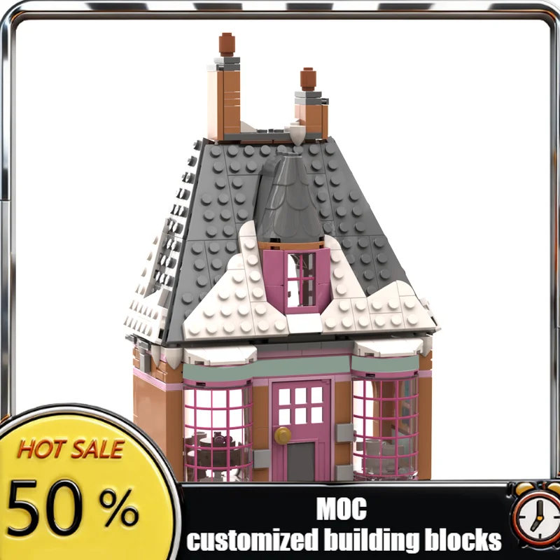 

376PCS magic Movie Harrying MOC Hogsmeade Village Madam Puddifoot's Tea Shop model creative ideas Assembly Toy Gift brick blocks