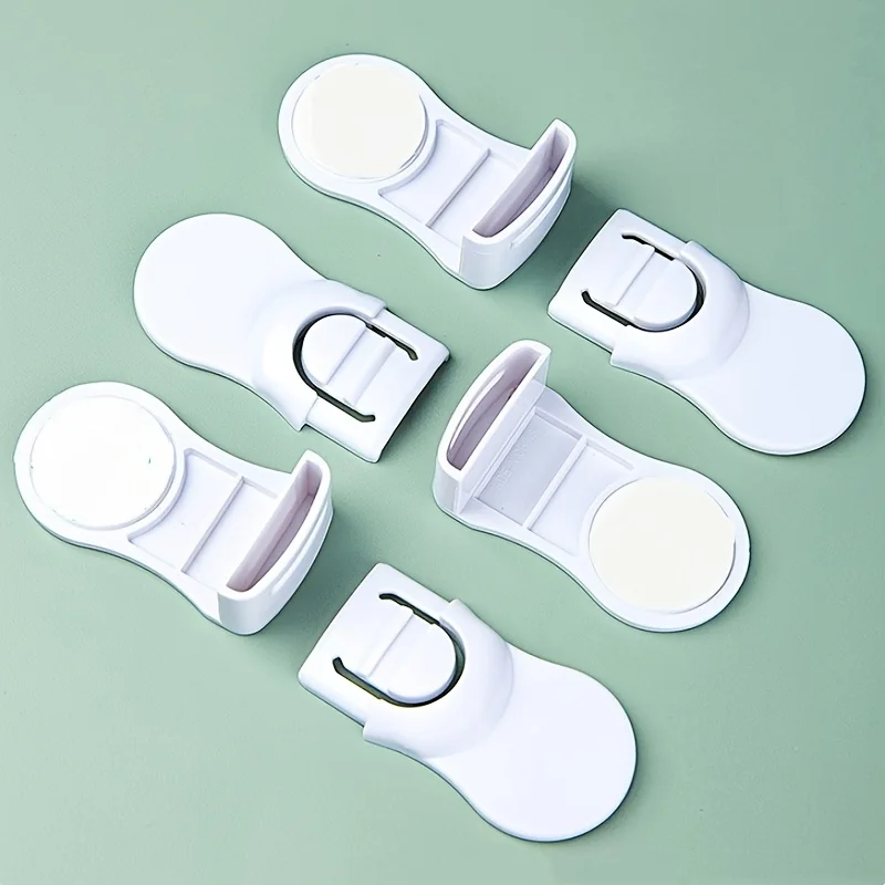 

6pcs Baby Safety Locks, Suitable for Cabinets, Drawers, and Refrigerators - Easy Installation, No Drilling Required,ABS Material