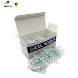 100/200Pcs Dental Anaesthesia Needle Cartridge Tips Disposable Sterile Plastic Hub Root Canal Endo Irrigation Syringe Tip 27/30G