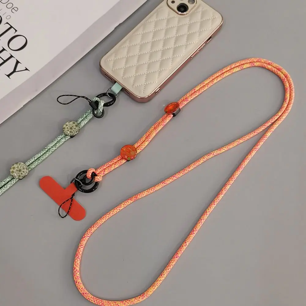 Kryształowe łańcuszki do telefonu komórkowego Wiszący pasek na szyję Regulowany łańcuszek do zawieszania telefonu typu cross-body Wytrzymały, zapobiegający zgubieniu