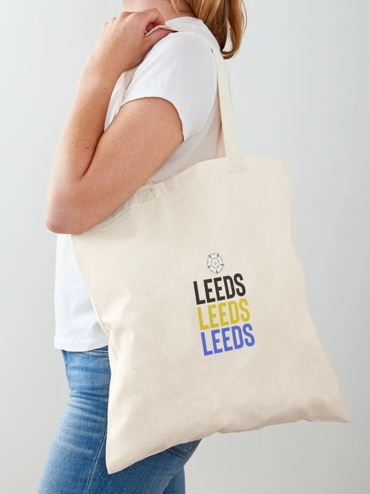 กระเป๋าผ้าแคนวาสกระเป๋าใบใหญ่ลาย leeds leeds กระเป๋าน่ารัก tas Jinjing kanvas