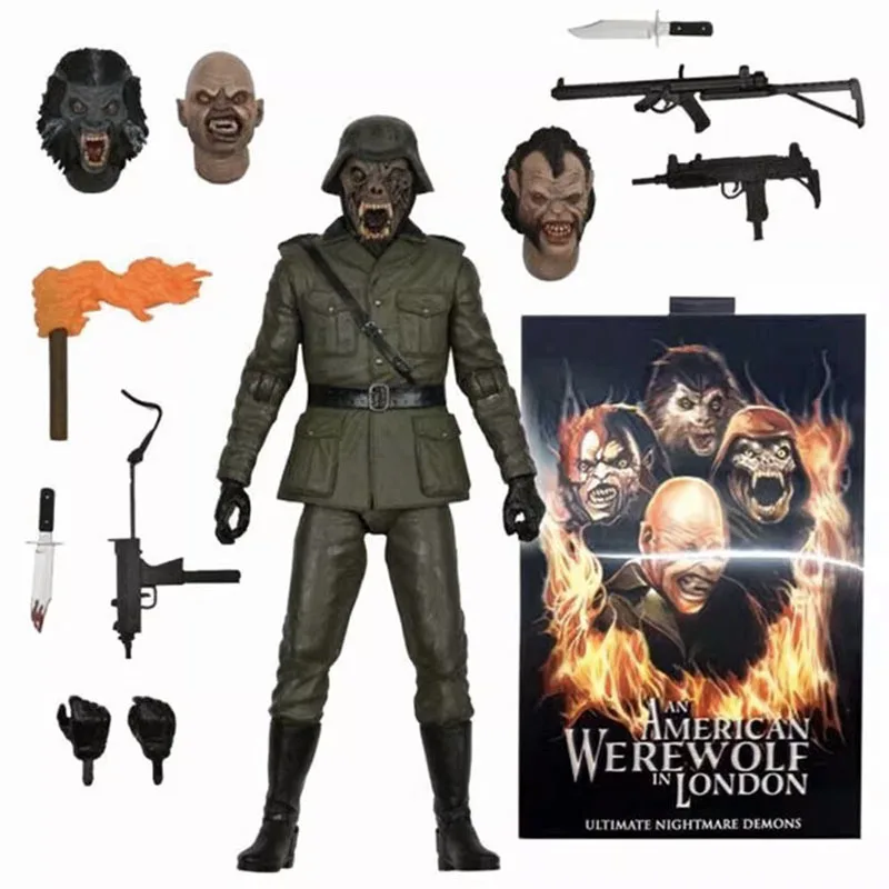 

NECA 04950 Action Figure An American Werewolf in London Nightmare Demons Werewolf Soldier Figuras 7-Inch Model Ornament Original