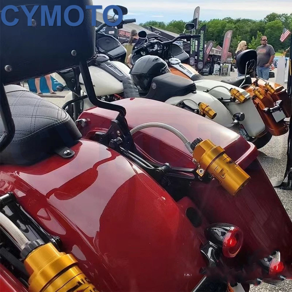 

Remote Reservoir Shocks Bracket Support Mount For Harley Electra Glide Road Glide Road King Street Glide Touring Cruiser Models