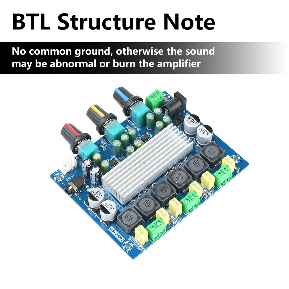 50W*2+100W Stereo Dual Channel Sound Amplifier Board TPA3116D Class D 2.1 Channel Digital Audio Amplifiers AMP Module DC 8-24V