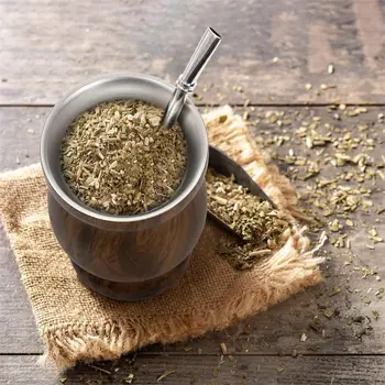 Kelímek na tykev Yerba Maté z nerezové oceli 304 o objemu 8 oz, dvoustěnný, 8 oz, argentinský kelímek na tykev Yerba Maté na teplé i studené nápoje 8 nejlepší prodej Pohár Yerba Maté - №7