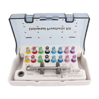 Dental Implant Screw Driver 16Pc Colorful Torque Wrench Ratchet 10-70NCM Universal Restoration Tools Kit Dentistry Repair Tools
