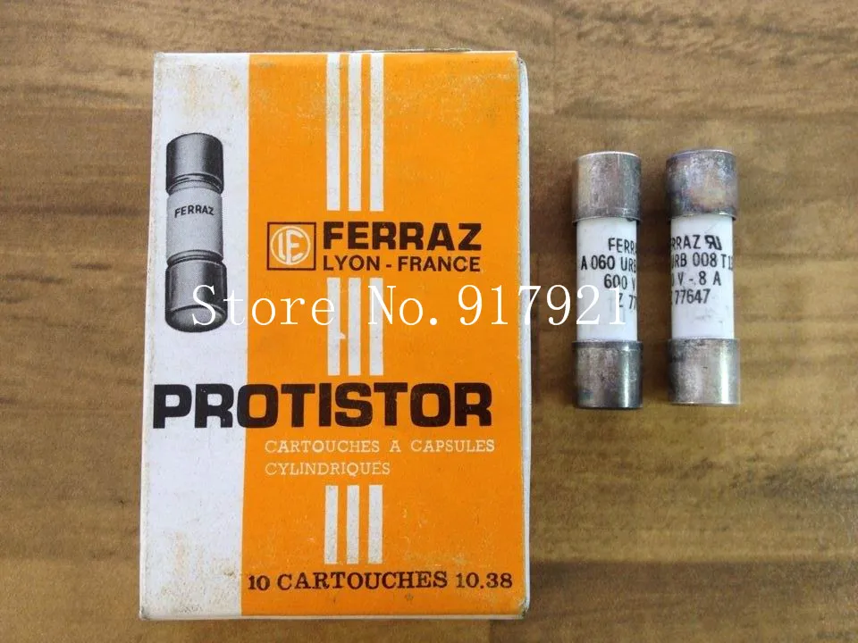 [ZOB] The French A060 URB 008T13 Z77647 FERRAZ Rowland faray 600V8A 10X38 fuse  --20PCS/LOT