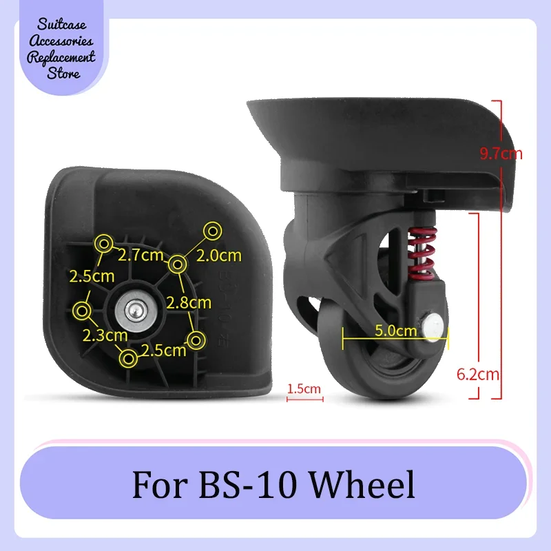 

Suitable For BS-10 Rotating Smooth Silent Shock Absorbing Wheel Accessories Wear-resistant Universal Wheel Replacement Suitcase