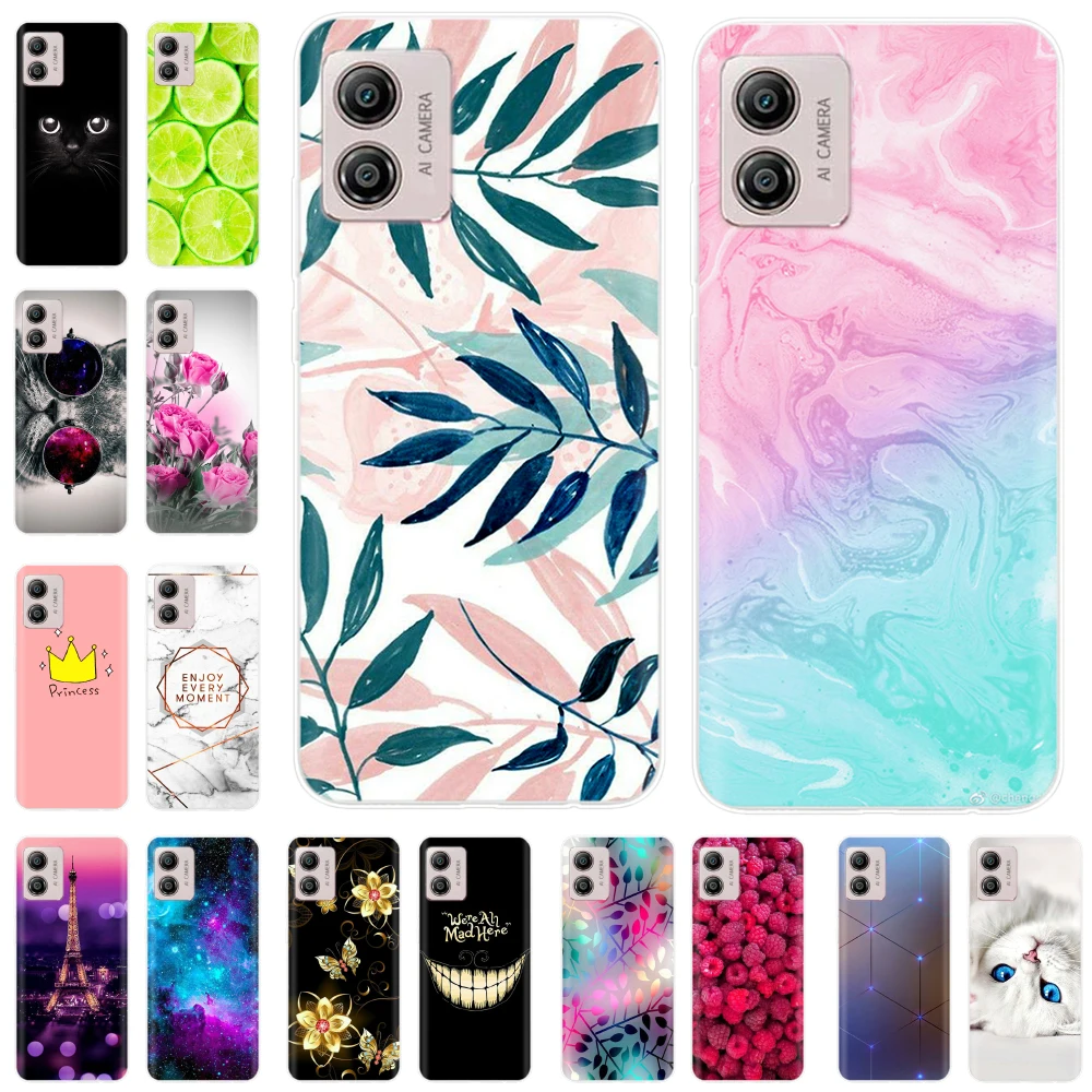 For Motorola Moto E13 Case Painted Cover Soft Clear TPU Silicone Phone Cases For Motorola Moto E13 E 13 MotoE13 Covers Bumper