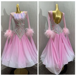 ABCDance Modern Waltz Tango Ballroom Dance Dress,Smooth Ballroom Dress,Competition Standard Ballroom Dress , Costume