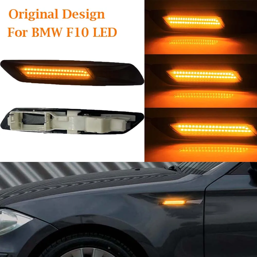 LED Dynamic Side Marker Light Sequential Turn Signal Lamp For BMW F10 5-Series F10 F11 528i 528iX 535i 535iX 550i 550iX Hybrid 5